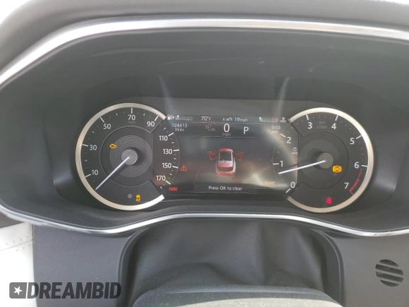 2022 Jaguar F-Pace with VIN SADCK2EX3NA698232, listed as a Copart auction lot 58552985 with 24,413 mi miles and Salvage title. Bid and sale history available at DreamBid. Image 9.