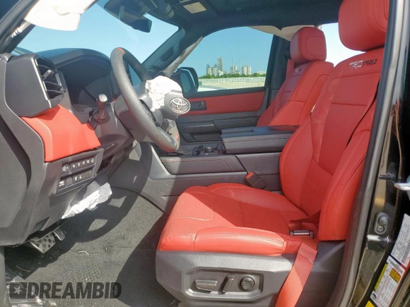 2024 Toyota Tundra TRD Pro Hybrid with VIN 5TFPC5DB3RX081207, listed as a Copart auction lot 58406695 with 10,963 mi miles and Salvage title. Bid and sale history available at DreamBid. Image 7.