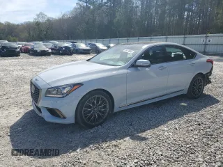 2019 Genesis G80 3.8L with VIN KMHGN4JE5KU290938, listed as a Copart auction lot 49479885 with 35,370 mi miles and Salvage Title. Bid and sale history available at carsss.com. Image 1.