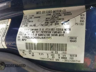 2005 Ford Explorer XLS с VIN 1FMZU62KX5UA82585, выставлен на аукционе IAAI как лот 41542422 с пробегом 227 143 миль миль и . История ставок и продаж доступна на DreamBid. Изображение 9.