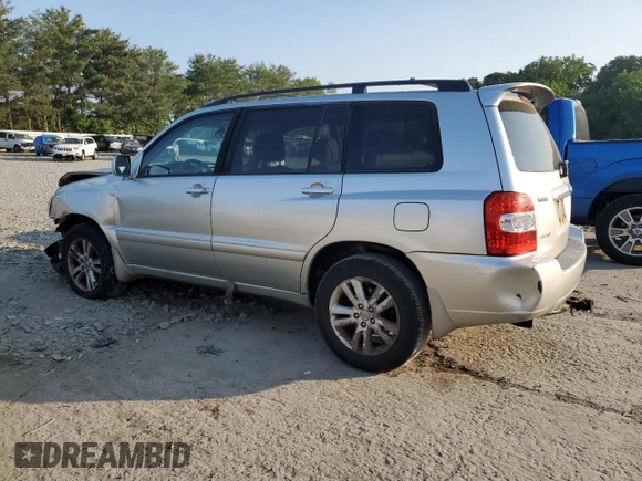 2006 Toyota Highlander z VIN JTEEW21A660012200, wystawiony jako Copart lot #59268455 z przebiegiem 163 343 mil mil oraz Szkoda całkowita • Salvage title. Historia ofert i sprzedaży dostępna na DreamBid. Obrazek 2.