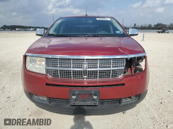 2009 Lincoln MKX with VIN 2LMDU68C69BJ07282, listed as a Copart auction lot 79162874 with 154,311 mi miles and Salvage Title. Bid and sale history available at DreamBid. Image 5.