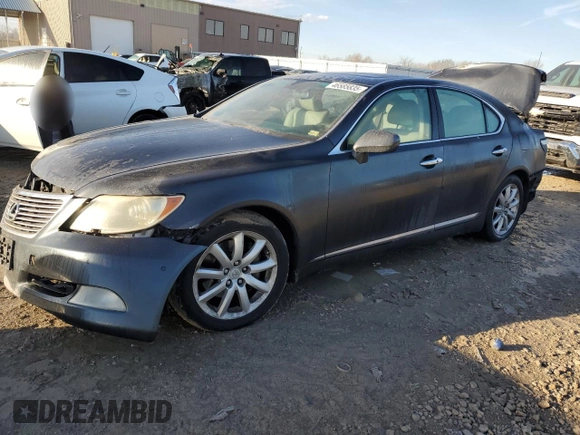 2007 Lexus LS 460 z VIN JTHBL46F075001860, wystawiony jako Copart lot #46585835 z przebiegiem 286 126 mil mil oraz Szkoda całkowita • Salvage title. Historia ofert i sprzedaży dostępna na DreamBid. Obrazek 1.