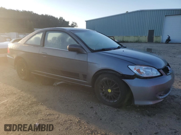 2005 Honda Civic Cpe EX with VIN 1HGEM22955L031091, listed as a Copart auction lot 73476834 with 142,771 mi miles and Clean Title. Bid and sale history available at carsss.com. Image 4.