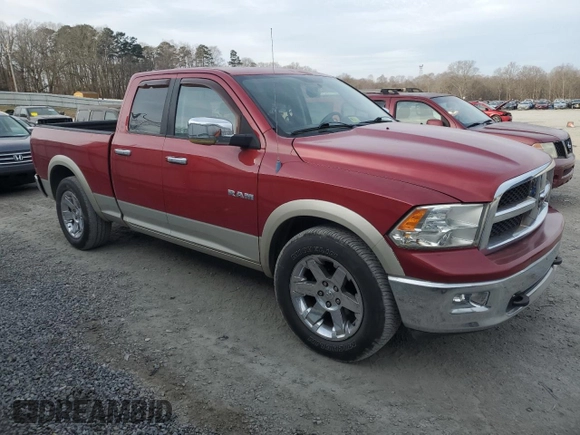 2009 Dodge 1500 SLT with VIN 1D3HB18T89S809918, listed as a Copart auction lot 43281745 with 146,155 mi miles and Salvage title. Bid and sale history available at DreamBid. Image 4.