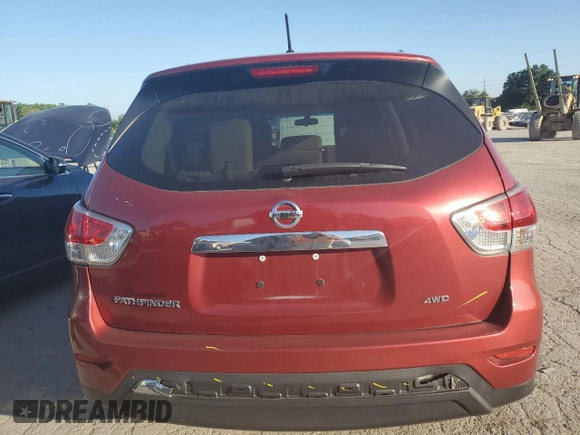 2015 Nissan Pathfinder S с VIN 5N1AR2MM4FC689286, выставлен на аукционе Copart как лот 57658074 с пробегом 90 363 миль миль и Списание • Salvage title. История ставок и продаж доступна на DreamBid. Изображение 6.