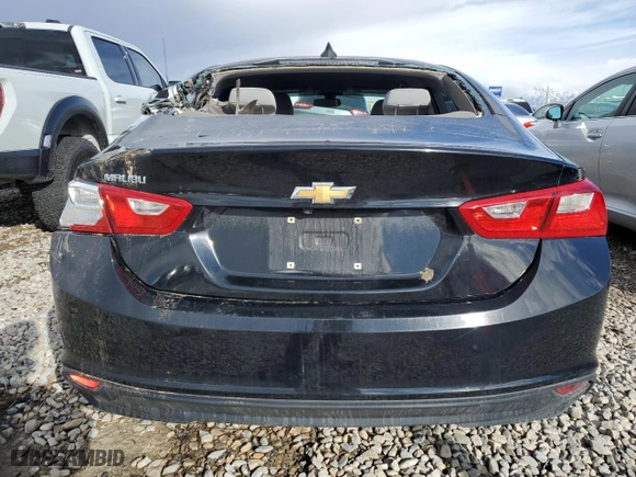 2017 Chevrolet Malibu LS with VIN 1G1ZB5ST0HF152030, listed as a Copart auction lot 48010615 with 0 mi miles and Salvage Title. Bid and sale history available at carsss.com. Image 6.