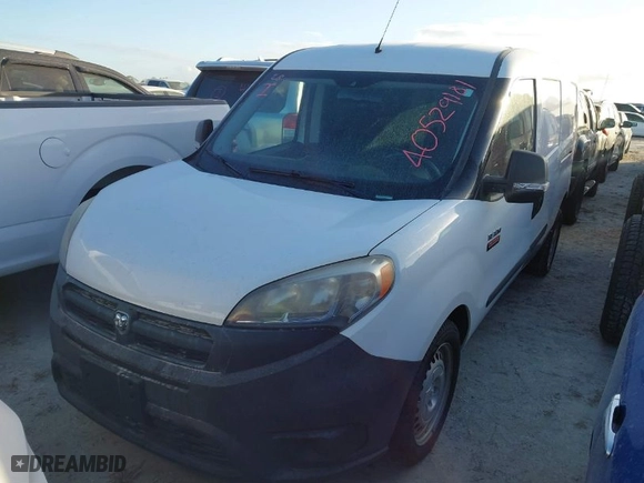 2017 Ram ProMaster City Cargo Van Tradesman with VIN ZFBERFAB4H6D71479, listed as a IAAI auction lot 40529181 with 1 mi miles. Bid and sale history available at carsss.com. Image 12.