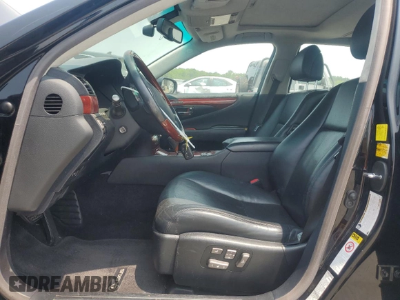 2010 Lexus LS 460 L with VIN JTHDL5EF1A5002894, listed as a Copart auction lot 60102055 with 169,801 mi miles and Salvage title. Bid and sale history available at DreamBid. Image 7.