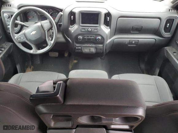 2021 Chevrolet Silverado 1500 Custom with VIN 1GCUYBEF5MZ126035, listed as a Copart auction lot 84873734 with 0 mi miles and Salvage Title. Bid and sale history available at carsss.com. Image 8.