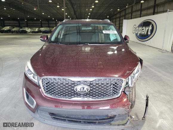 2018 Kia Sorento LX V6 with VIN 5XYPG4A50JG399564, listed as a Copart auction lot 86795594 with 111,088 mi miles and Salvage Title. Bid and sale history available at carsss.com. Image 5.