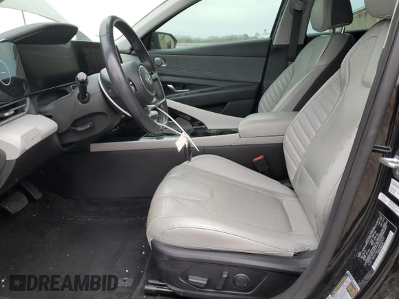 2021 Hyundai Elantra Limited with VIN 5NPLP4AG1MH029012, listed as a Copart auction lot 47179685 with 57,045 mi miles and Salvage Title. Bid and sale history available at DreamBid. Image 7.