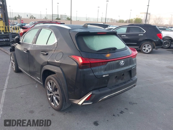 2021 Lexus UX with VIN JTHE9JBH5M2054228, listed as a IAAI auction lot 41651686 with 35,955 mi miles. Bid and sale history available at carsss.com. Image 3.