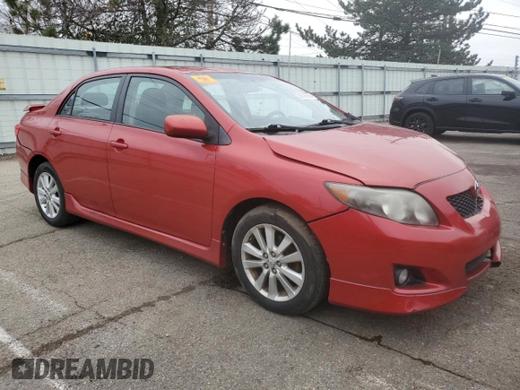 2010 Toyota Corolla with VIN 2T1BU4EE9AC329263, listed as a Copart auction lot 52676055 with 169,277 mi miles and Salvage Title. Bid and sale history available at carsss.com. Image 4.