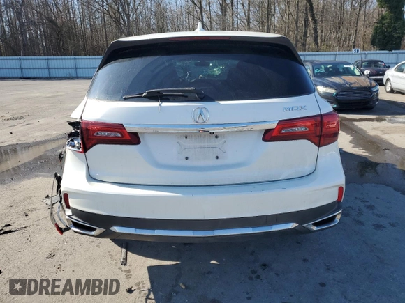 2018 Acura MDX with VIN 5J8YD3H35JL002030, listed as a Copart auction lot 43876915 with Not provided miles and Salvage title. Bid and sale history available at DreamBid. Image 6.