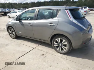 2015 Nissan LEAF SL with VIN 1N4AZ0CP3FC317142, listed as a Copart auction lot 79734984 with 77,437 mi miles and Salvage title. Bid and sale history available at DreamBid. Image 2.