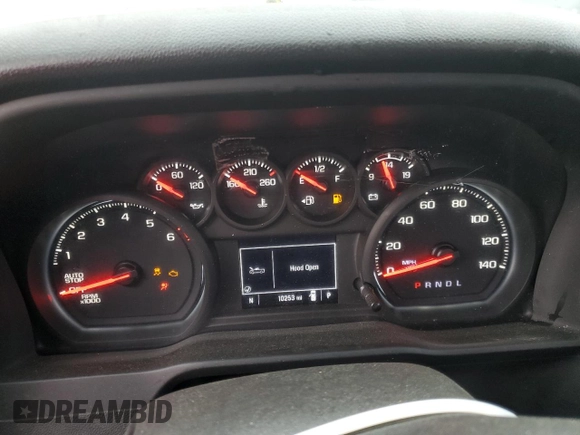 2024 Chevrolet Silverado 1500 Work Truck with VIN 3GCNAAED0RG307214, listed as a Copart auction lot 50008655 with 10,253 mi miles and Clean Title. Bid and sale history available at carsss.com. Image 9.