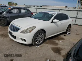 2013 Infiniti G37 x z VIN JN1CV6AR1DM755609, wystawiony jako Copart lot #53562355 z przebiegiem Nie podano mil oraz Szkoda całkowita • Salvage title. Historia ofert i sprzedaży dostępna na DreamBid. Obrazek 1.