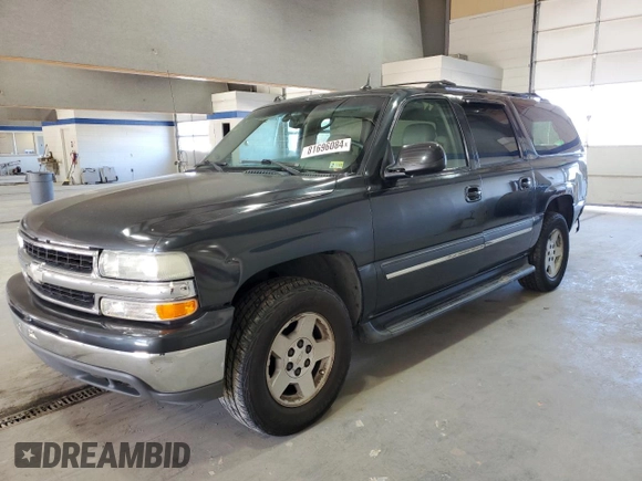 2005 Chevrolet Suburban LT with VIN 3GNEC16Z55G100887, listed as a Copart auction lot 81696084 with 159,091 mi miles and Salvage Title. Bid and sale history available at carsss.com. Image 1.