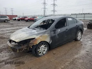 2012 Mazda 3 i Touring with VIN JM1BL1V73C1552053, listed as a Copart auction lot 85497304 with Not Provided miles and Salvage Title. Bid and sale history available at DreamBid. Image 1.