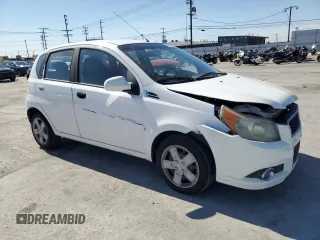 2009 Chevrolet Aveo 2LT with VIN KL1TG66E49B385473, listed as a Copart auction lot 48433685 with 91,994 mi miles and Salvage title. Bid and sale history available at DreamBid. Image 4.