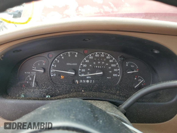 2000 Mercury Mountaineer with VIN 4M2ZU86P2YUJ30049, listed as a Copart auction lot 58619545 with 149,673 mi miles and Salvage title. Bid and sale history available at DreamBid. Image 9.