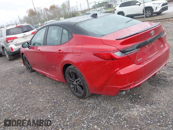 2025 Toyota Camry LE with VIN 4T1DAACK6SU052760, listed as a IAAI auction lot 41923980 with 5,586 mi miles and . Bid and sale history available at DreamBid. Image 3.