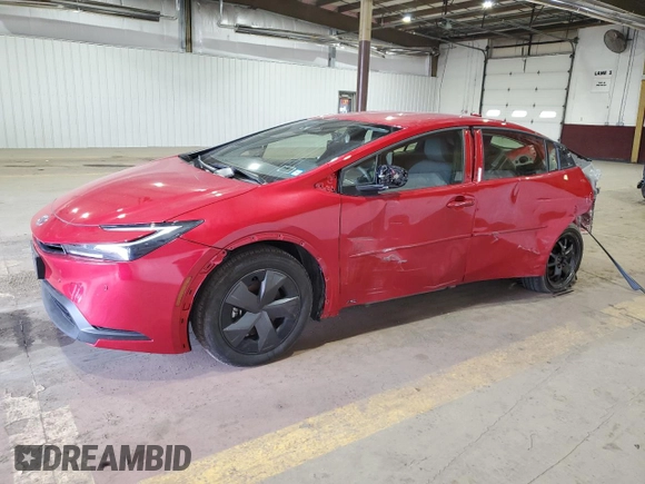 2024 Toyota Prius LE with VIN JTDADABU6R3012325, listed as a Copart auction lot 48787865 with 18,797 mi miles and Salvage Title. Bid and sale history available at carsss.com. Image 1.