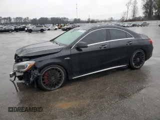 2016 Mercedes-Benz CLA 45 AMG with VIN WDDSJ5CB4GN347432, listed as a Copart auction lot 42567015 with 96,945 mi miles and Salvage Title. Bid and sale history available at DreamBid. Image 1.