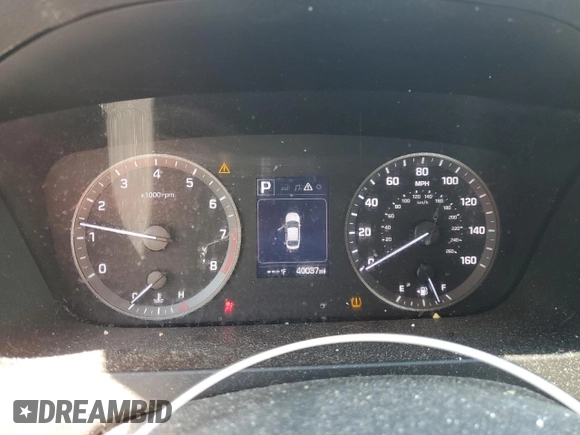 2017 Hyundai Sonata 2.4L with VIN 5NPE24AF3HH590025, listed as a Copart auction lot 47467755 with 40,037 mi miles and Salvage Title. Bid and sale history available at carsss.com. Image 9.