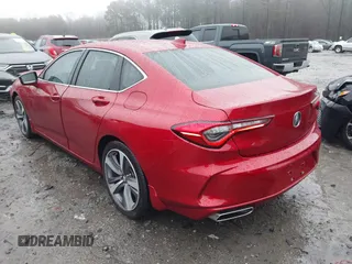 2021 Acura TLX w/Advance Package with VIN 19UUB5F66MA011980, listed as a IAAI auction lot 41570965 with 16,461 mi miles. Bid and sale history available at carsss.com. Image 3.