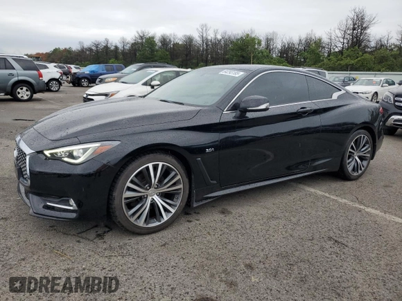 2017 Infiniti Q60 Premium with VIN JN1EV7EL1HM553380, listed as a Copart auction lot 64293185 with 117,258 mi miles and Clean title. Bid and sale history available at DreamBid. Image 1.