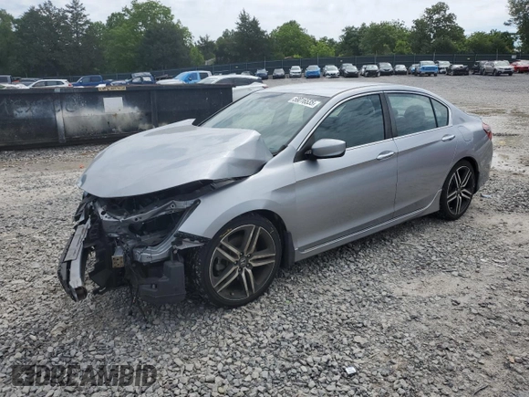 2016 Honda Accord Sport with VIN 1HGCR2F5XGA065526, listed as a Copart auction lot 58016535 with 79,328 mi miles and Salvage title. Bid and sale history available at DreamBid. Image 1.