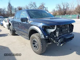 2022 Ford F-150 Raptor with VIN 1FTFW1RG2NFA06319, listed as a IAAI auction lot 41757004 with 68,640 mi miles. Bid and sale history available at carsss.com. Image 1.