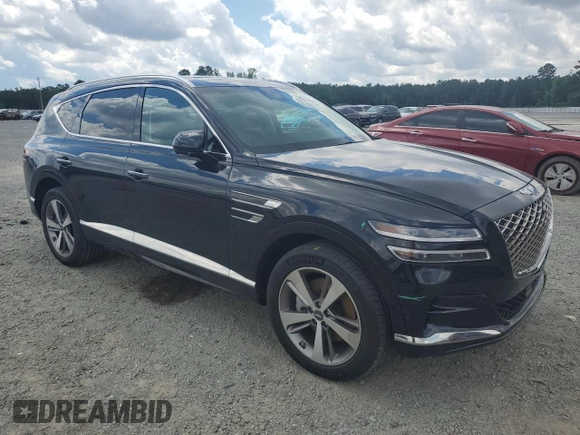 2021 Genesis GV80 with VIN KMUHBDSB6MU051632, listed as a Copart auction lot 56146815 with 32,288 mi miles and Salvage title. Bid and sale history available at DreamBid. Image 4.
