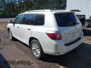 2008 Toyota Highlander Hybrid with VIN JTEEW41A982021654, listed as a IAAI auction lot 42000165 with 224,786 mi miles. Bid and sale history available at carsss.com. Image 3.