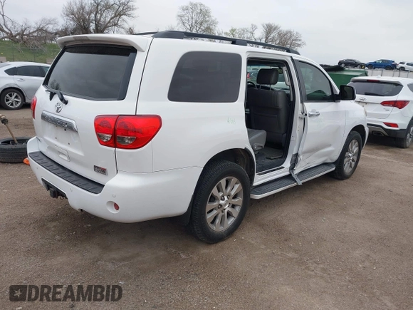 2008 Toyota Sequoia Limited with VIN 5TDBY68A38S018972, listed as a IAAI auction lot 42076036 with 208,053 mi miles and . Bid and sale history available at DreamBid. Image 4.