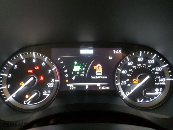 2020 Toyota Highlander XLE with VIN 5TDGZRBH3LS522022, listed as a Copart auction lot 48935615 with 71,332 mi miles and Salvage Title. Bid and sale history available at carsss.com. Image 9.