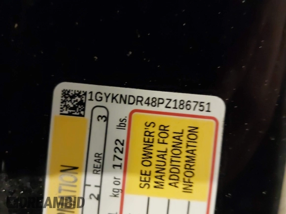 2023 Cadillac XT5 AWD Premium Luxury with VIN 1GYKNDR48PZ186751, listed as a IAAI auction lot 41526667 with 35,690 mi miles and . Bid and sale history available at DreamBid. Image 9.