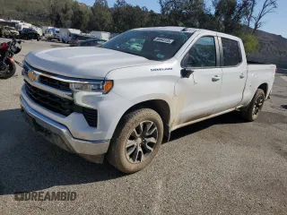 2023 Chevrolet Silverado 1500 LT with VIN 3GCUDDED7PG126242, listed as a Copart auction lot 50043135 with 33,141 mi miles and Salvage Title. Bid and sale history available at carsss.com. Image 1.