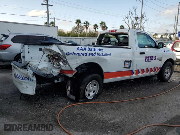 2023 Ram 1500 Tradesman with VIN 3C6JR6DG4PG594500, listed as a Copart auction lot 45055755 with 18,299 mi miles and Non repairable. Bid and sale history available at DreamBid. Image 3.
