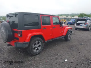 2017 Jeep Wrangler Unlimited Sahara with VIN 1C4HJWEG6HL609208, listed as a IAAI auction lot 42231634 with 87,466 mi miles and . Bid and sale history available at DreamBid. Image 4.