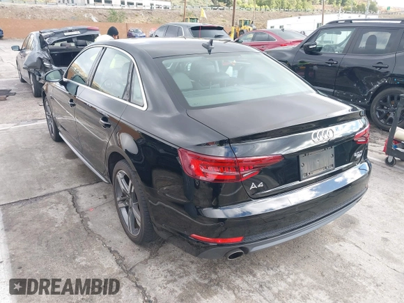 2018 Audi A4 Premium Plus with VIN WAULMAF40JA174578, listed as a IAAI auction lot 41546212 with 41,410 mi miles. Bid and sale history available at carsss.com. Image 3.