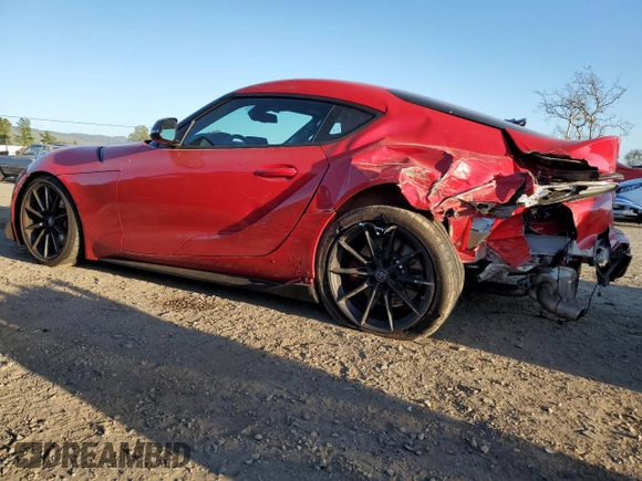 2024 Toyota Supra 3.0 with VIN WZ1DB0G0XRW067010, listed as a Copart auction lot 46919905 with 6,381 mi miles and Salvage title. Bid and sale history available at DreamBid. Image 2.
