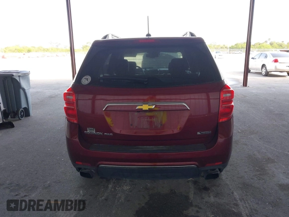 2017 Chevrolet Equinox Premier with VIN 2GNFLGE33H6237086, listed as a IAAI auction lot 41682712 with 106,809 mi miles. Bid and sale history available at carsss.com. Image 16.