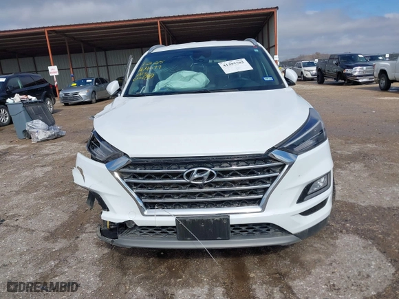 2021 Hyundai Tucson Limited with VIN KM8J33AL5MU410311, listed as a IAAI auction lot 41395702 with 55,562 mi miles. Bid and sale history available at carsss.com. Image 12.