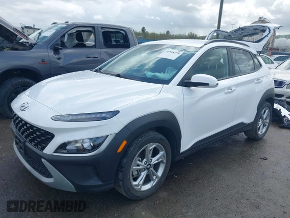 2022 Hyundai Kona SEL with VIN KM8K62AB1NU767029, listed as a IAAI auction lot 41938759 with 44,950 mi miles. Bid and sale history available at carsss.com. Image 19.
