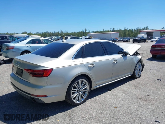 2017 Audi A4 Premium Plus with VIN WAULNAF49HN036926, listed as a IAAI auction lot 41832391 with 50,065 mi miles. Bid and sale history available at carsss.com. Image 12.