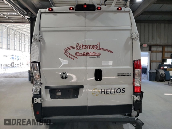 2023 Ram ProMaster Cargo with VIN 3C6MRVHG7PE510280, listed as a Copart auction lot 76764844 with 81,689 mi miles and Salvage Title. Bid and sale history available at carsss.com. Image 10.