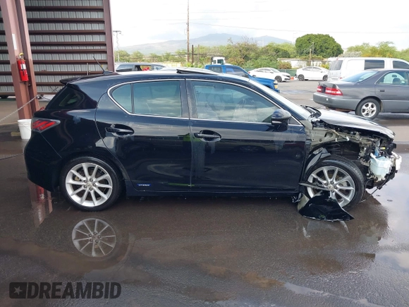 2011 Lexus CT 200h with VIN JTHKD5BH2B2031222, listed as a IAAI auction lot 41551693 with 123,596 mi miles. Bid and sale history available at carsss.com. Image 14.